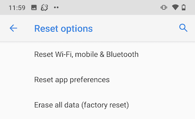 تنظيف الموبايل من الفيروسات بدون برامج مجانا android-factory-reset