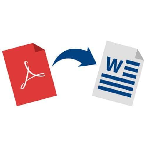 تحويل ملف PDF الى Word