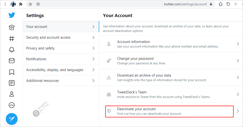 twitter-Deactivate-account