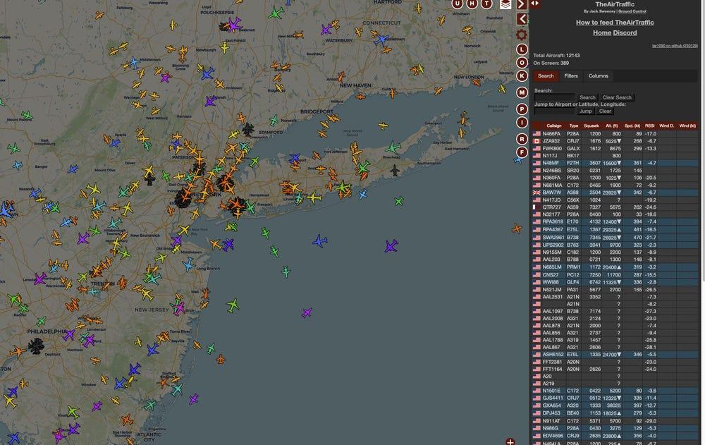 theairtraffic.com, جاك سويني, إيلون ماسك