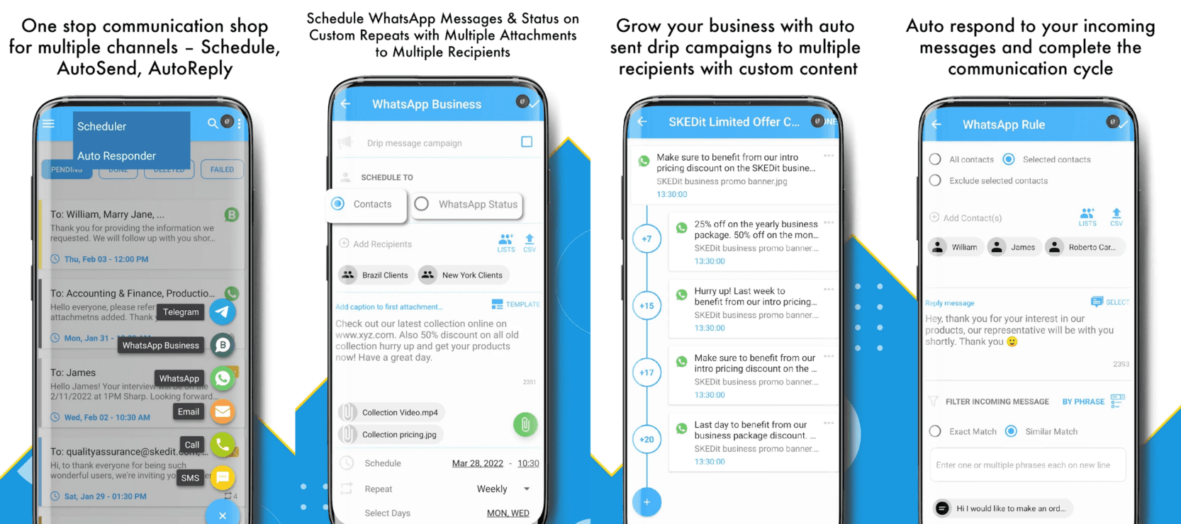 تطبيق SKEDit - بدائل نسخ واتساب المعدلة 