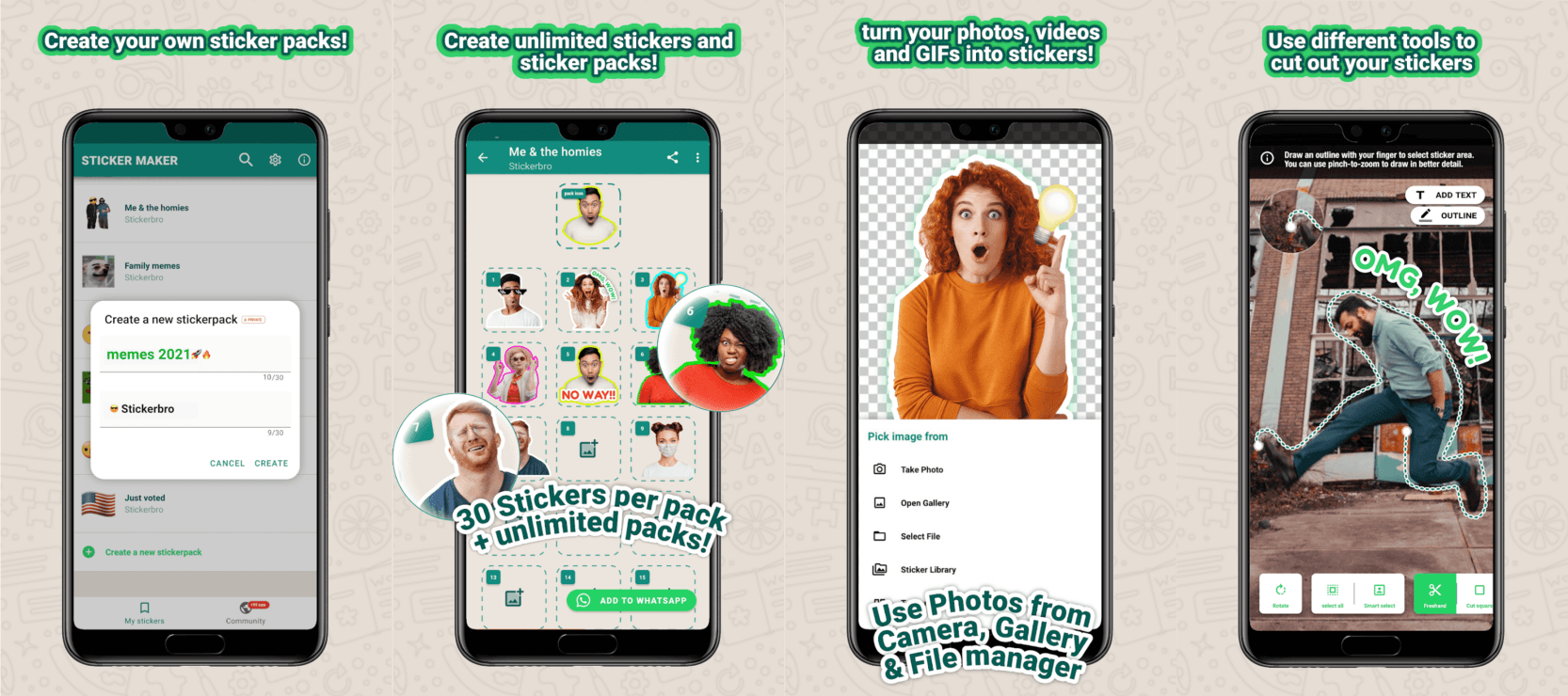 تطبيق Sticker maker - بدائل نسخ واتساب المعدلة 