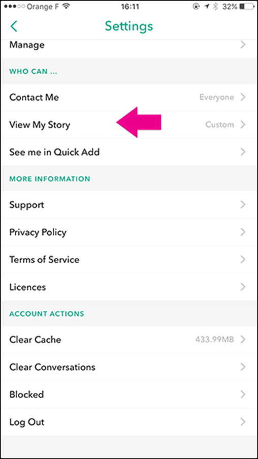  كيفية منع أشخاص من مشاهدة قصتك في سناب شات ؟ - 1