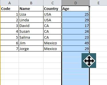 نسخ عامود او صف بسرعة - Microsoft Excel