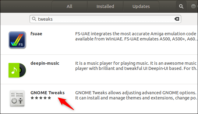 الاختصار Tweaks