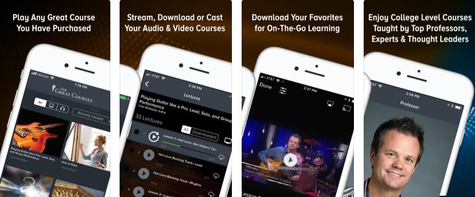 تطبيق the great courses - تطبيقات التعليم