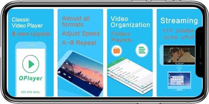 أفضل تطبيقات تشغيل الفيديو أيفون OPlayer