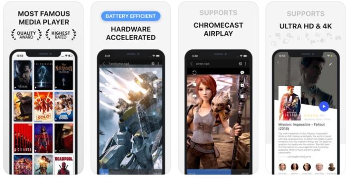 أفضل تطبيقات تشغيل الفيديو أيفون PlayerXtreme Media Player