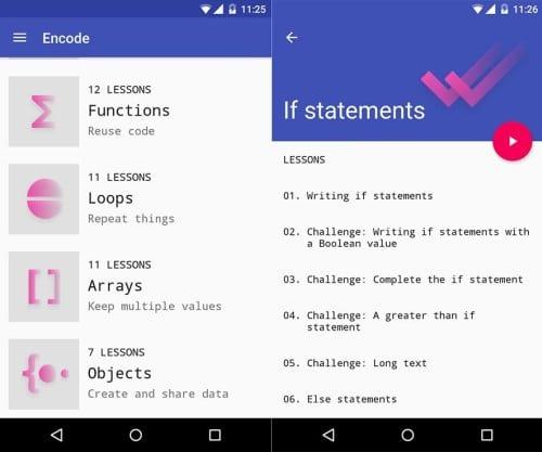 أبرز التطبيقات لتعليم البرمجة على أجهزة أندرويد - Encode