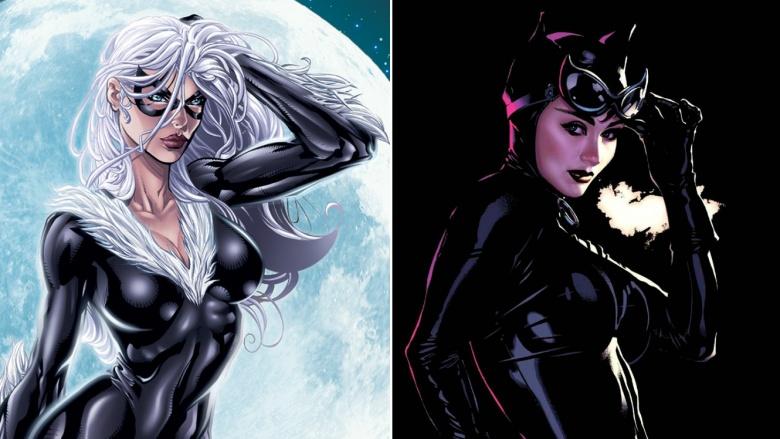 شخصية Catwomen وشخصية Black Cat