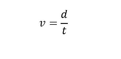 معادلة حساب السرعة