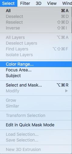 أداة COLOR RANGE