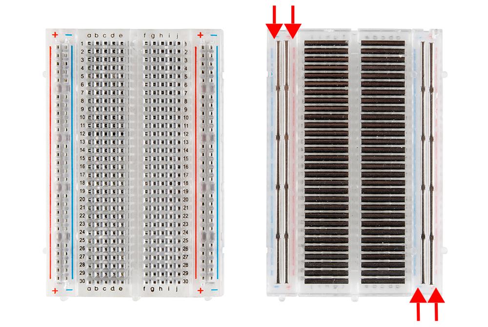 لوحة التجارب breadboard