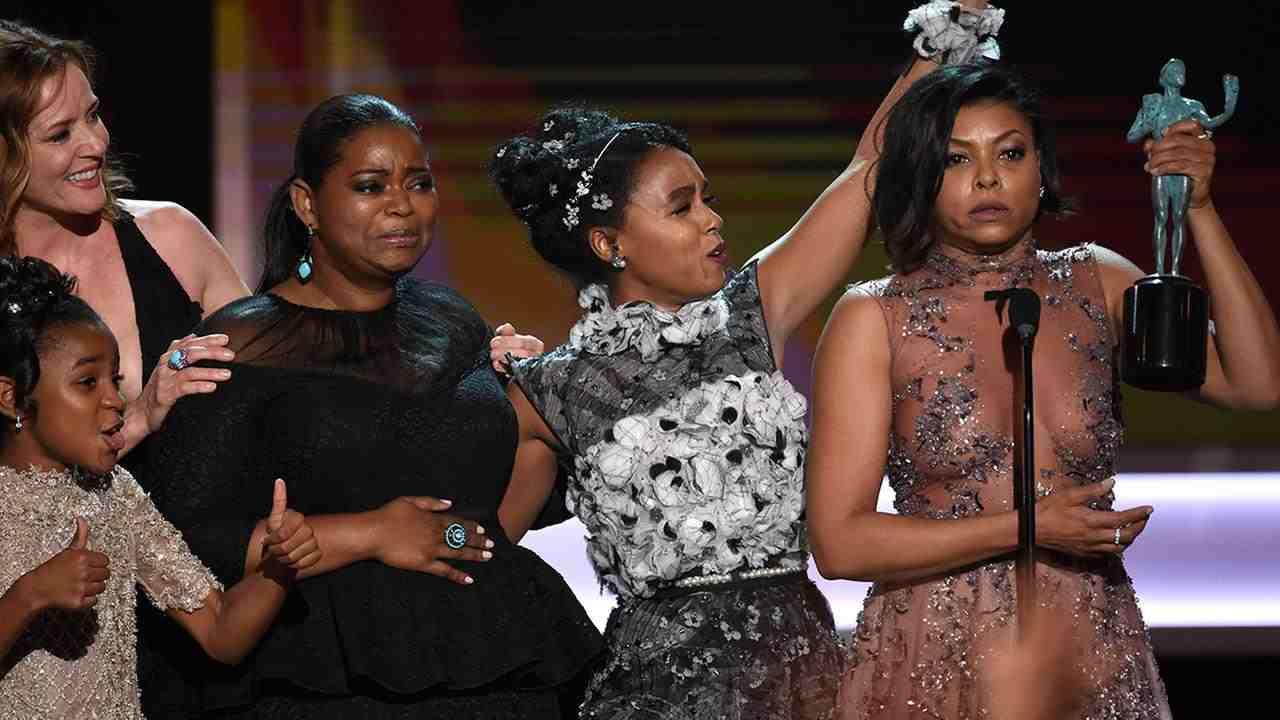 طاقم تمثيل فيلم Hidden figures حفل توزيع جوائز SAG