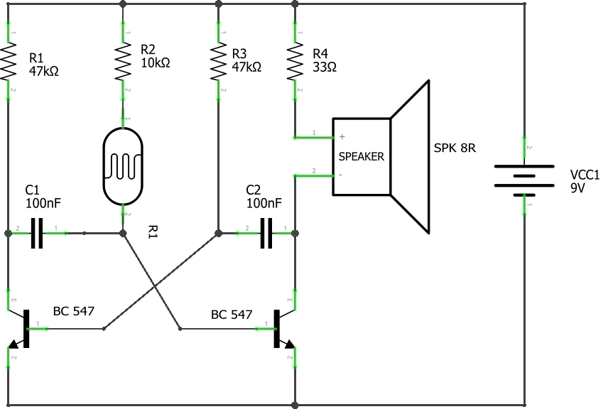 دائرة الإنذار بإستخدام الضوء "Light Alarm Circuit"