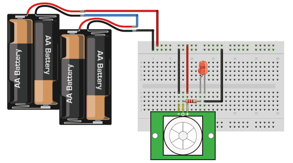 PIR LED Light Circuit