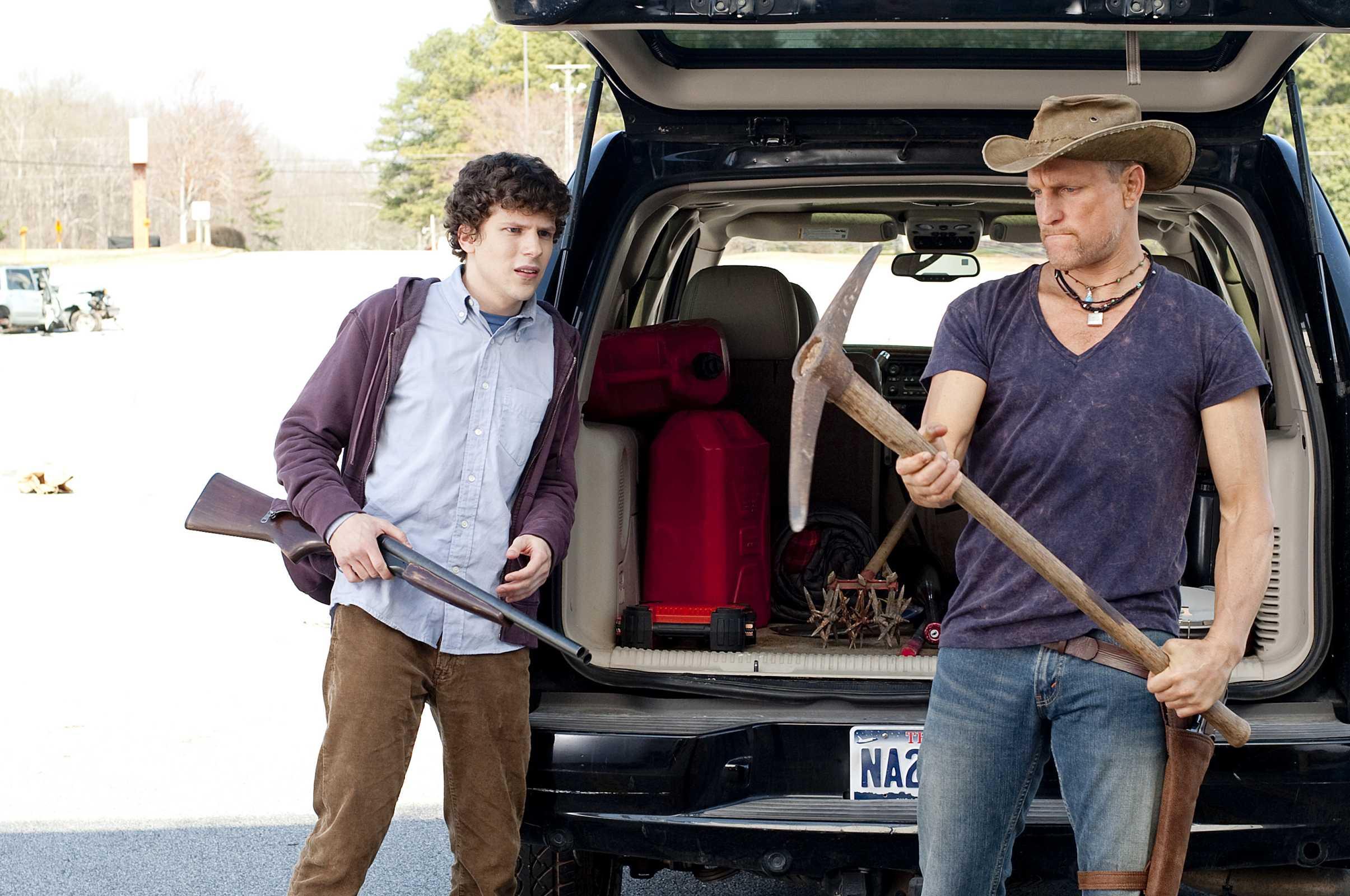 جيسي ايزبرنغ وودي هارلسون فيلم Zombieland