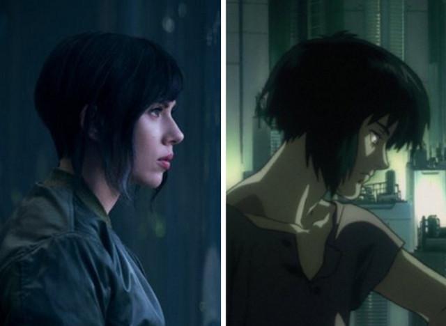 فيلم Ghost In The Shell والانمي 